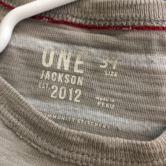 Gray and white stripe bicycle long sleeve tee - Picture 7 of 7